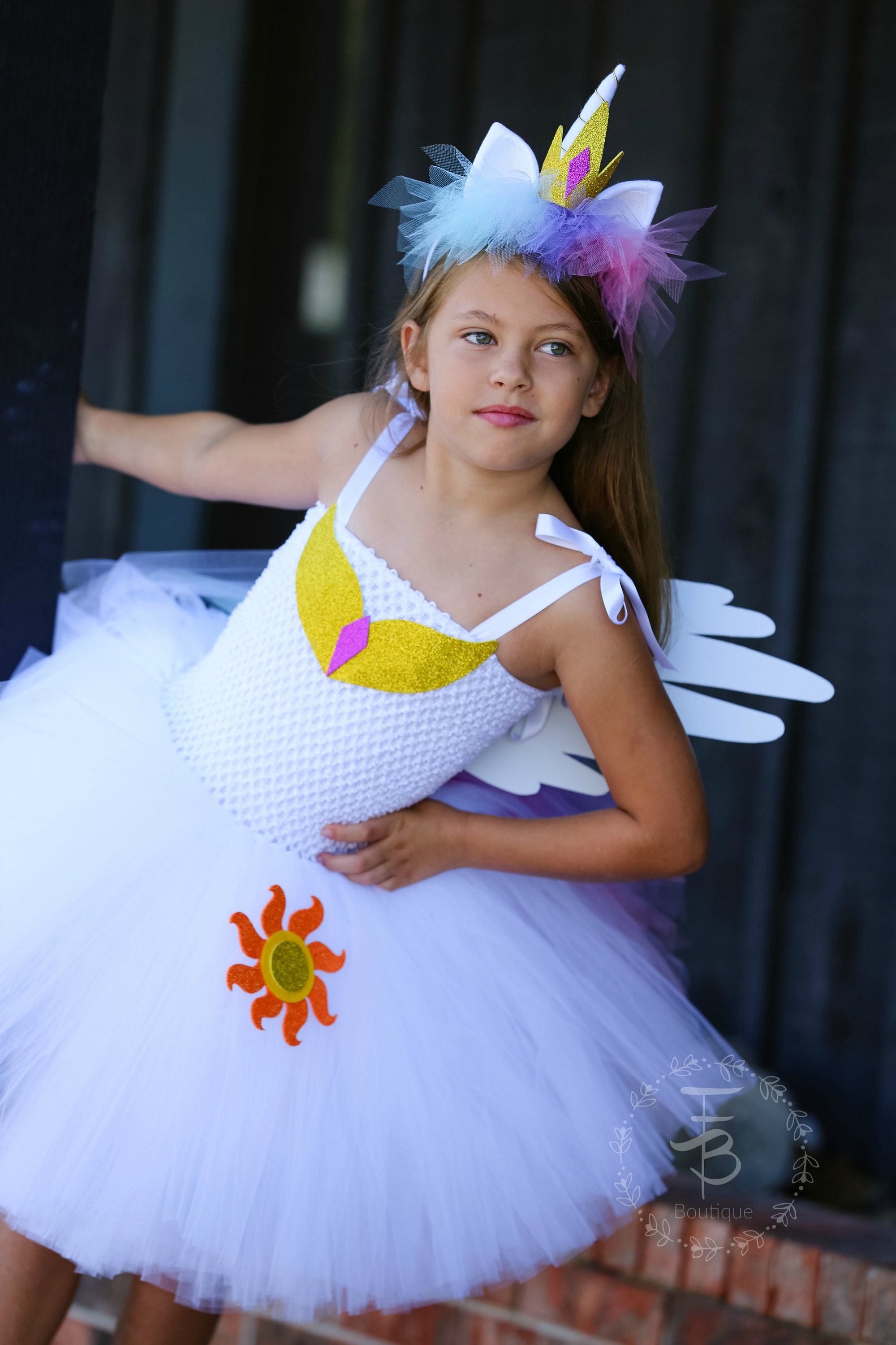 strapless open back dress Celestia skirt + tiara + wings (1 set) main image 0