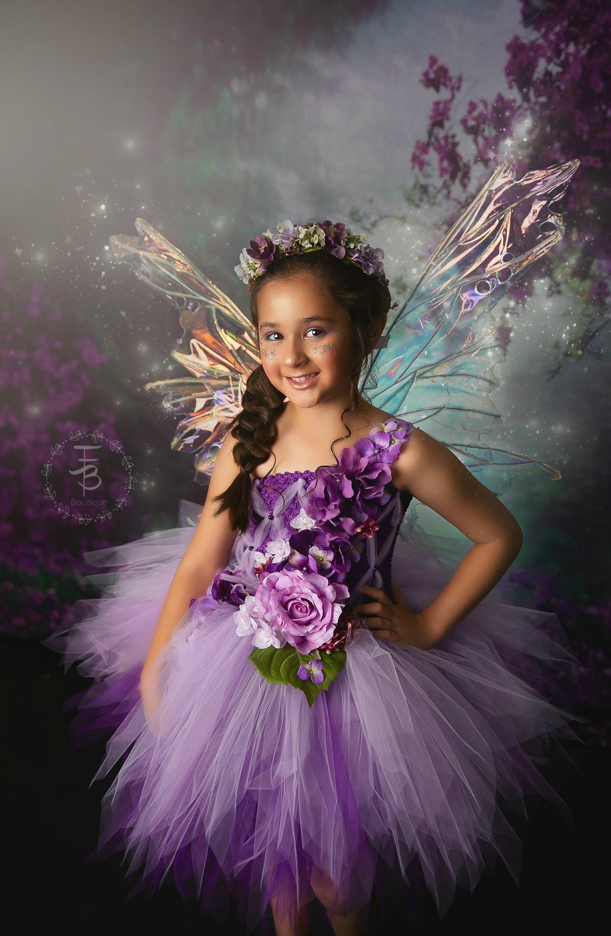 Purple Tutu Dress Birthday Photo Prop Halloween Fairy Tutu - Etsy
