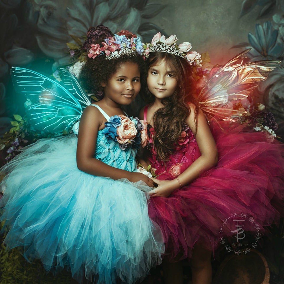 Fairy Tutu Dress (Teal and Pink) main image 1