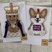 Queen or Corgi with union jack flag felt Gingerbread Ribbon Hanger Decorations, Queen Decorations, royal queen memento, queen remembrance 
