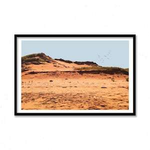 Impresión artística de las dunas de arena de Brackley Beach, Isla del Príncipe Eduardo, impresión de bellas artes de archivo, arte mural