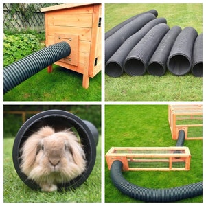 Pet Rabbit, Guinea Pig etc Flexible 6 inch & 8 inch Diameter Play Tunnel