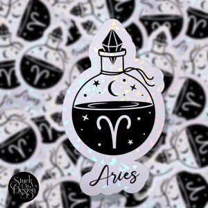 Widder Trank Schild Sternzeichen Sticker | Vinyl Sticker | Laptop Sticker | Wasserfeste Sticker | Auto aufkleber | Sternzeichen | Astrologie