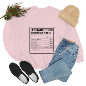Wassermann Nährwerte 2 - Unisex Heavy Blend Crewneck Sweatshirt