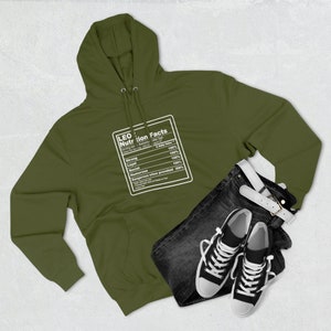 Leo Nutrition Facts Hoodie - Zodiac Pullover Sweatshirt