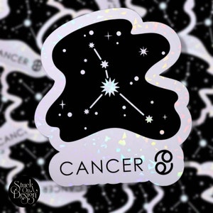 Cancer Constellation Zodiac Sticker | Vinyl Stickers | Laptop Stickers | Waterproof Stickers | Car Decal | Zodiac | Astrology
