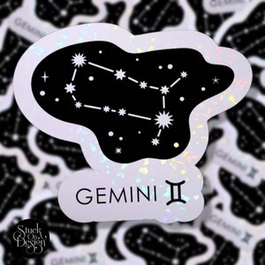 Gemini Constellation Dierenriem Sticker | Vinyl Stickers | Laptop Stickers | Waterdichte Stickers | Auto decal | Zodiac | Astrologie