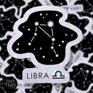 Libra Constellation Zodiac Sticker | Vinyl Stickers | Laptop Stickers | Waterproof Stickers | Car Decal | Zodiac | Astrology