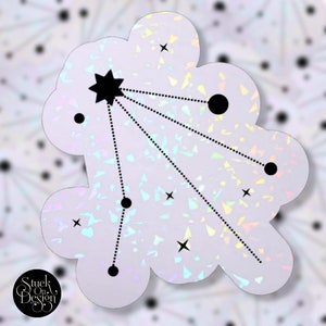 Libra Light Constellation Zodiac Sticker | Vinyl Stickers | Laptop Stickers | Waterproof Stickers | Car Decal | Zodiac | Astrology
