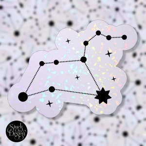 Leeuw Licht Sterrenbeeld Dierenriem Sticker | Vinyl Stickers | Laptop Stickers | Waterdichte Stickers | Auto decal | Zodiac | Astrologie
