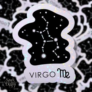 Virgo Constellation Zodiac Sticker | Vinyl Stickers | Laptop Stickers | Waterproof Stickers | Car Decal | Zodiac | Astrology