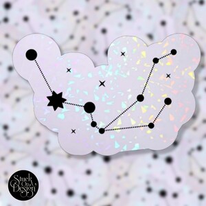 Aquarius Light Constellation Zodiac Sticker | Autocollants en vinyle | Autocollants pour ordinateur portable | Autocollants imperméables | | de décalcomanie de voiture | du zodiaque Astrologie