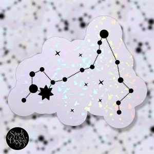Pisces Light Constellation Zodiac Sticker | Vinyl Stickers | Laptop Stickers | Waterproof Stickers | Car Decal | Zodiac | Astrology