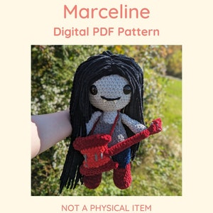 Marceline Crochet Pattern Pdf File // Amigurumi Plushie Vampire Queen Adventure Time // NOT PHYSICAL ITEM