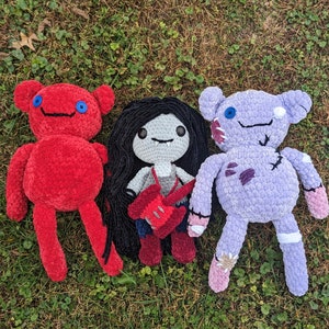 2-in-1 New & Worn Hambo Crochet Pattern Pdf File // Amigurumi Marceline's Bear Plushie Adventure Time // NOT PHYSICAL ITEM image 2
