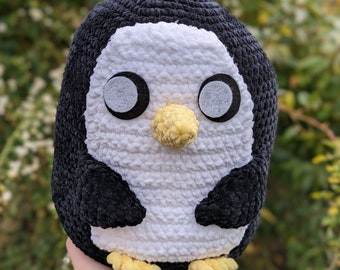 MTO Jumbo Gunter the Penguin Crochet Plushie // Adventure Time handmade amigurumi stuffed animal toy cute kawaii gift for her him