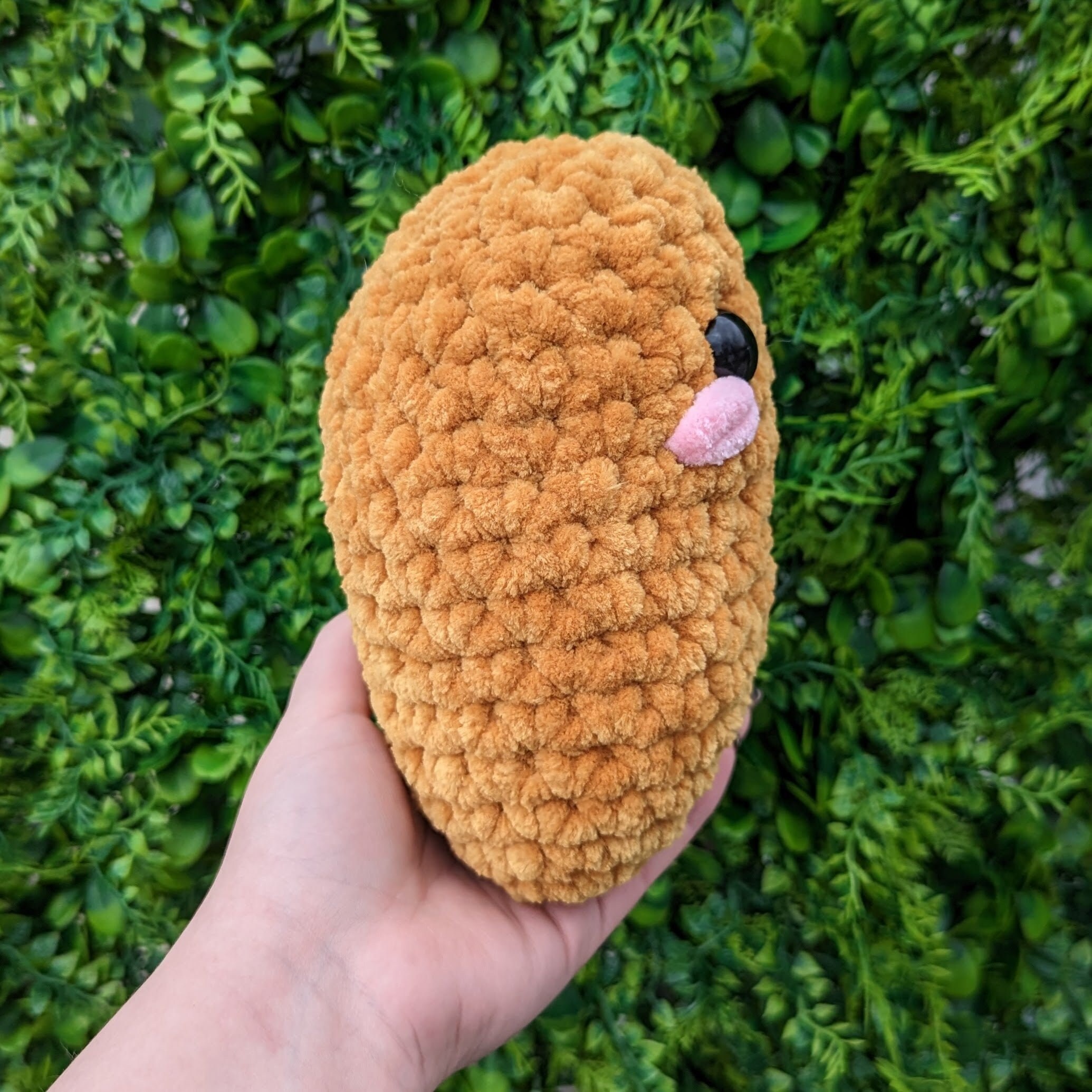 MADE TO ORDER Jumbo Chicken Nugget Crochet Plushie