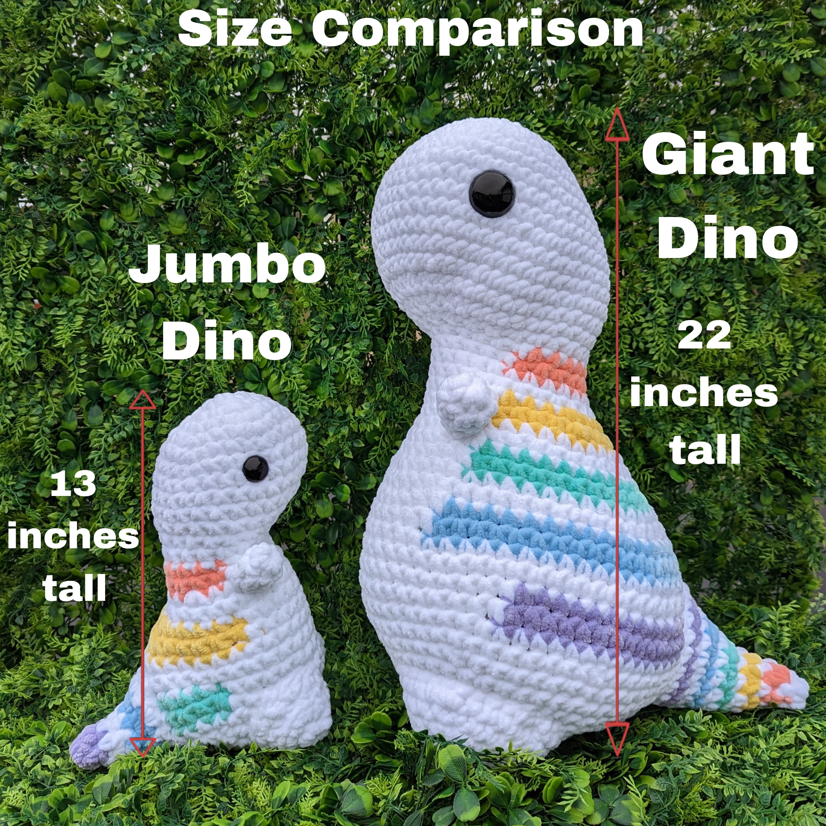 Custom Color Jumbo Mini-Dino (14 inch) – MerryMakes