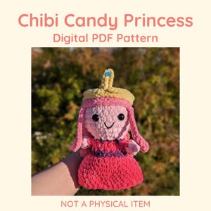 Chibi Candy Princess Pattern // Pdf File - NOT PHYSICAL ITEM // amigurumi cartoon kawaii tutorial crochet instructions