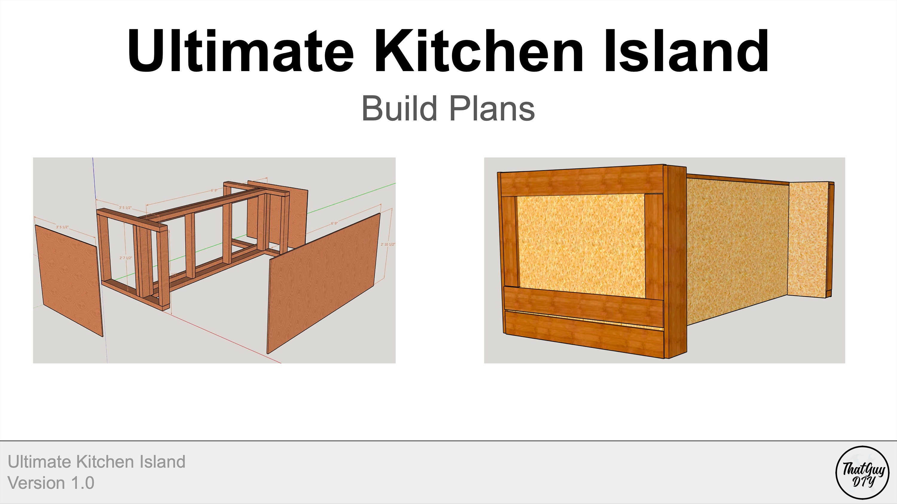 Ultimate Kitchen Island Build Plans Digital Download - Etsy