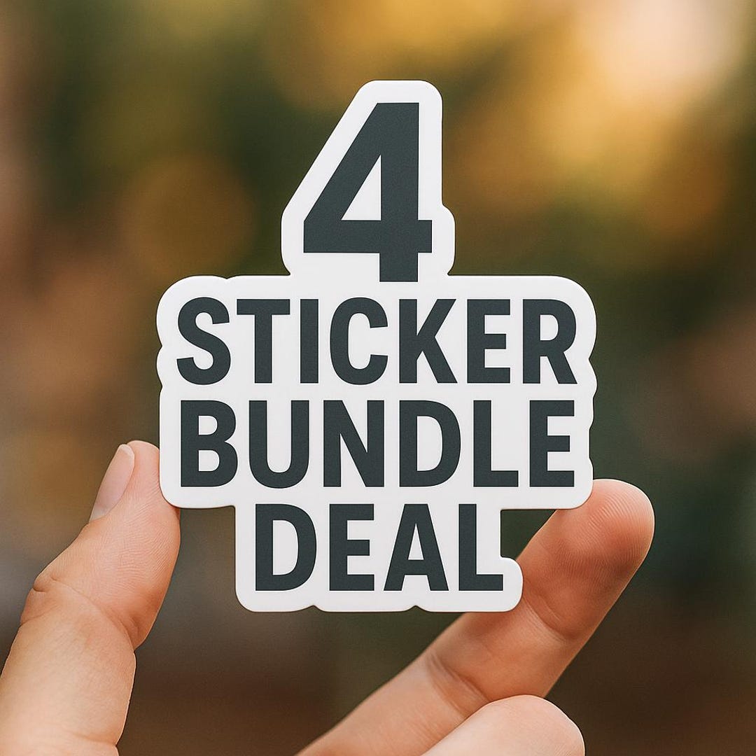 4 Stack Sticker Choose Any 4 Stickers – Custom Sticker Bundle | Mix & Match | Vinyl ...