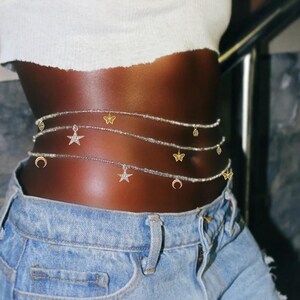 Waist Beads With Charm Etsy