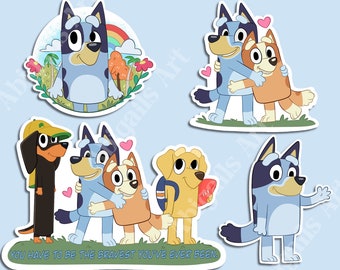 Bluey Vinyl Sticker Pack