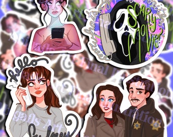 Scary Movie Vinyl Sticker Pack