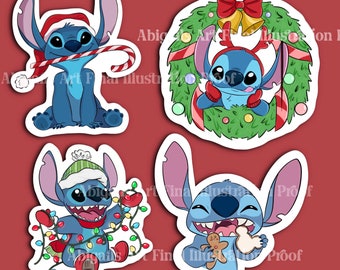 Merry Stitchmas  Vinyl Sticker Pack