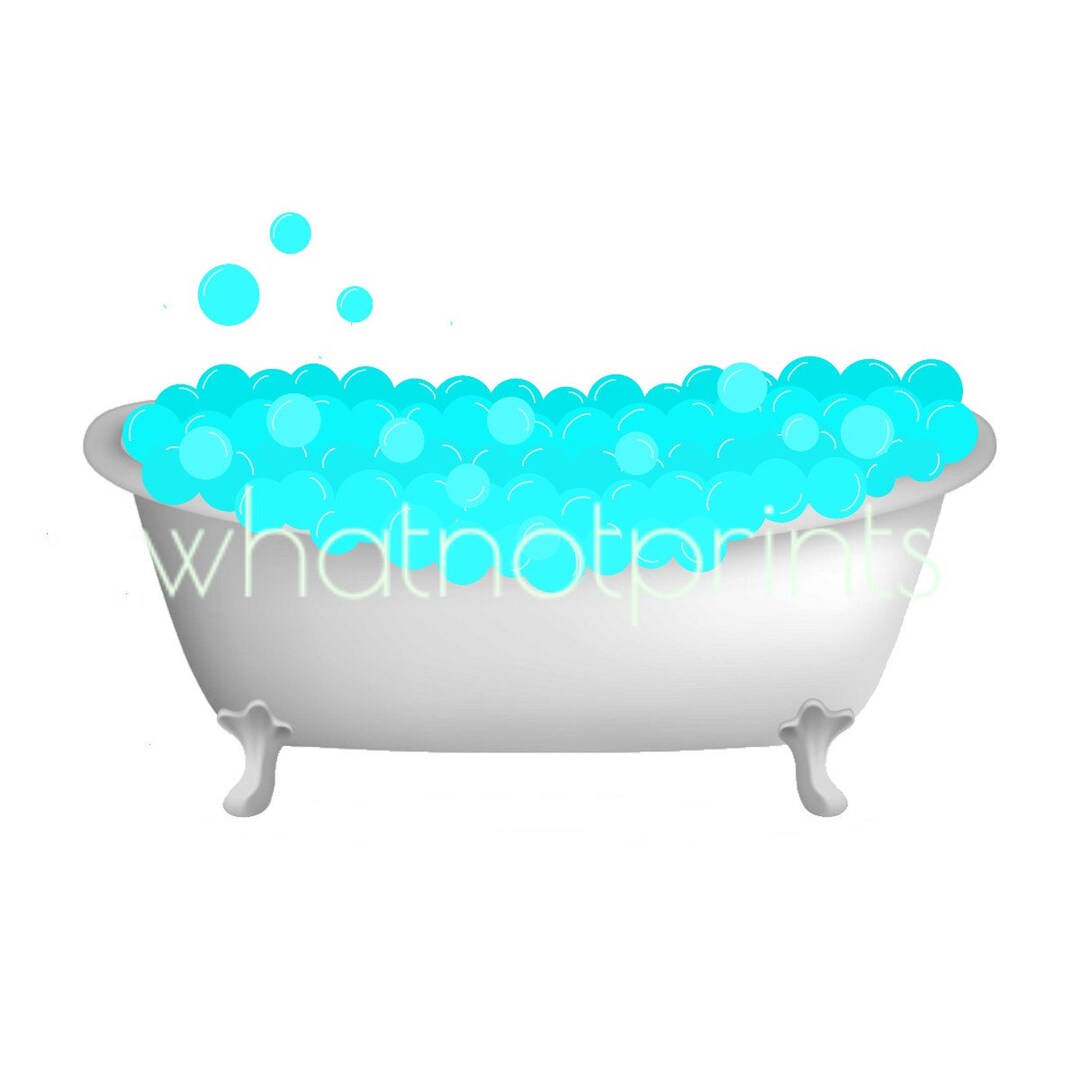 Commercial Use Bubble Bath Claw Foot Tub Png Transparent Background Etsy