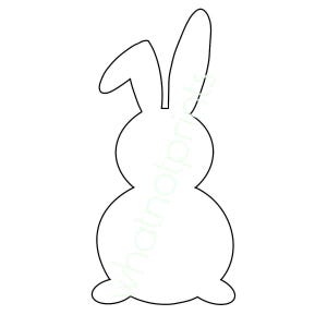 Coelho Clipart, Estêncil, Modelo, Padrão, Contorno ou Forma PNG Fundo Transparente Download Digital Instantâneo