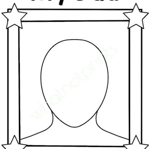 Disegna e colora il lavoretto per la festa del papà per bambini in formato PNG, download digitale istantaneo