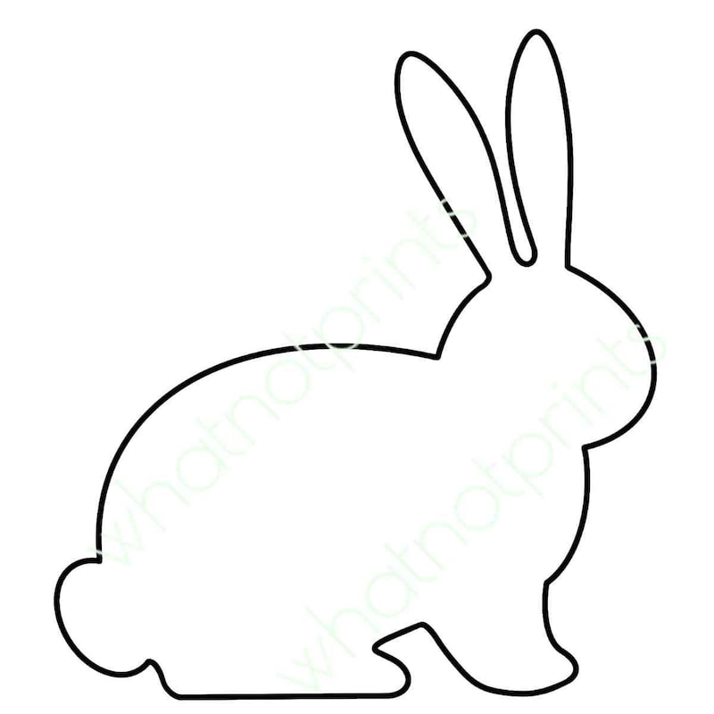 Is Rabbit Drawing Simple Bunny Drawing - Etsy Norway