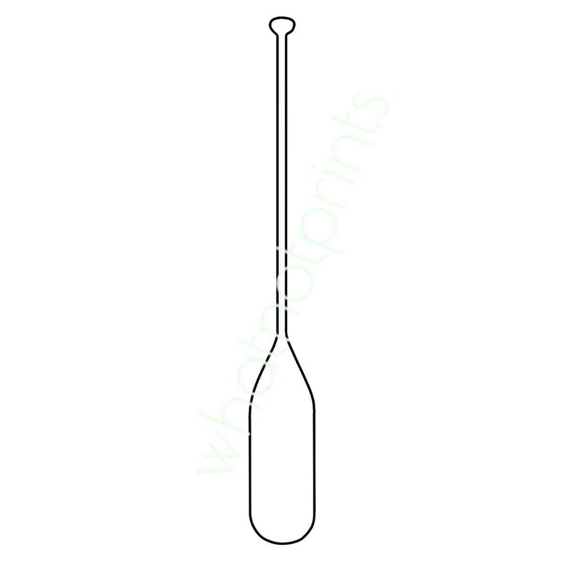 Simple Oar Line Art PNG - Etsy