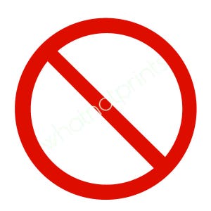 Kommerzieller roter Kreis kein Symbol PNG transparenter Hintergrund hohe Auflösung digitaler Download