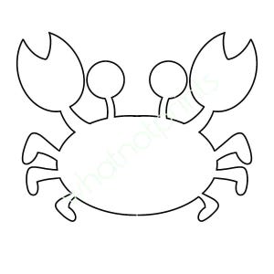 Kommerzielle Krabbe Umriss, Silhouette, Schablone, Muster oder Vorlage PNG transparenter Hintergrund Sofortiger digitaler Download PNG und SVG