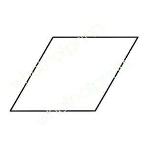 Rhombus Shape, Outline, Stencil, Template, Pattern PNG & SVG Transparent Background Instant Digital Download