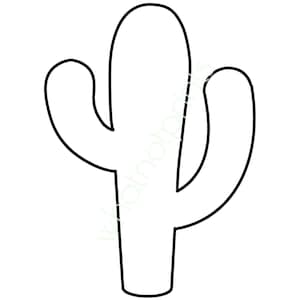 Cactus comerciales PNG Clipart, plantilla, patrón, forma, silueta, contorno PNG fondo transparente descarga digital instantánea