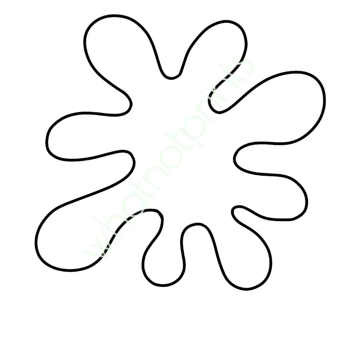 Splat Outline PNG - Etsy