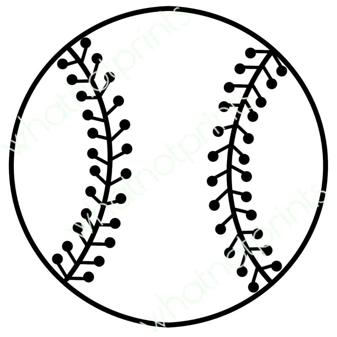 Baseball Outline Bundle - Etsy