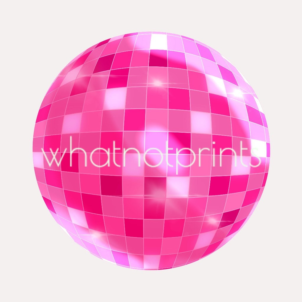 Hot Pink Disco Balls, New Years Eve, Holiday Seamless File or