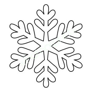Clipart commerciale di fiocchi di neve, contorno, stencil o modello PNG sfondo trasparente Clipart di Natale Download immediato