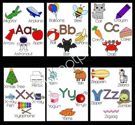 Alphabet Coloring Pages A-Z – Printable ABC Worksheets (26 Pages