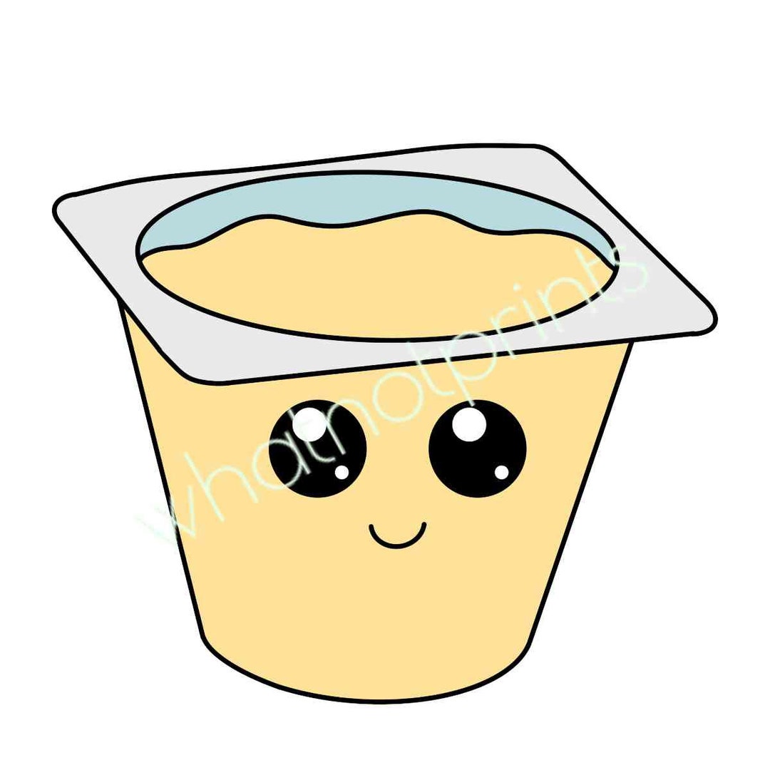 Commercial Use Pudding Cup Png Transparent Background Instant Digital ...