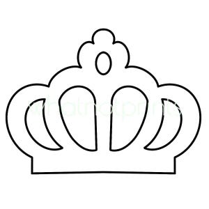 Commercial Crown Outline, Shape, Silhouette, Pattern, Stencil, Template PNG & SVG Transparent Background Instant Digital Download