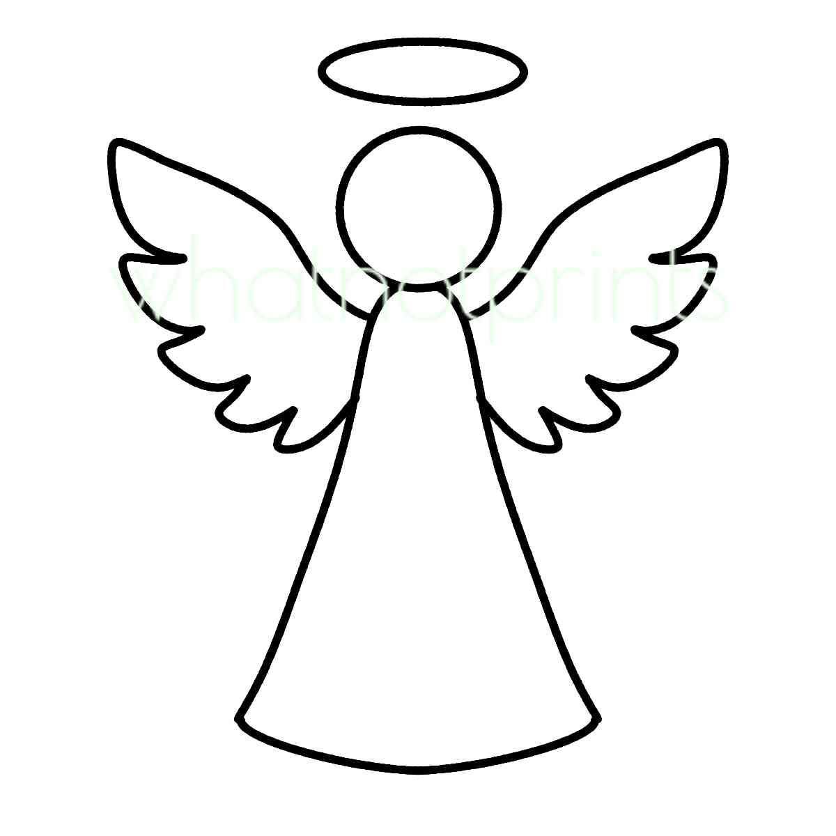 Angel Outline Clipart: Halo, Transparent PNG (Digital Download), image size:1200x1200