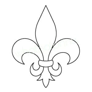 Fleur de lys PNG fond transparent commercial au pochoir, modèle, motif, forme, contour, silhouette ou téléchargement numérique des cliparts