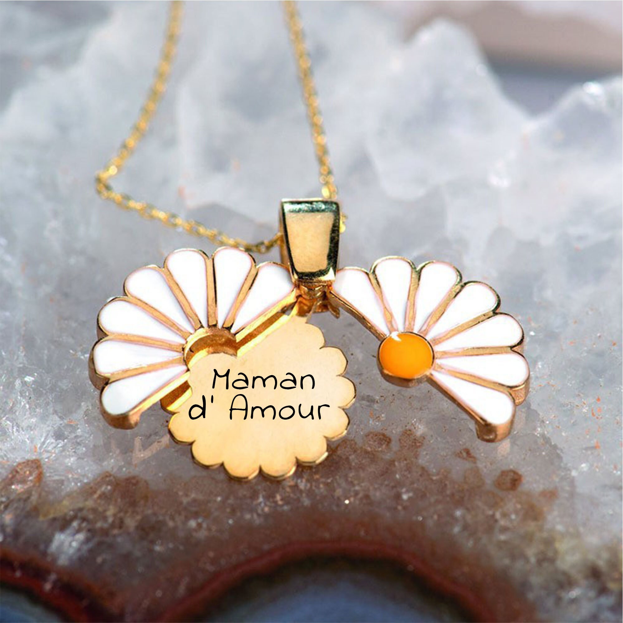 Femme Boucles D'Oreilles Pendentifs Fleur Marguerite