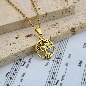 Collier arbre de vie bijou femme idée cadeau maman cadeau anniversaire tata collier porte bonheur Cadeau fête des mères image 3