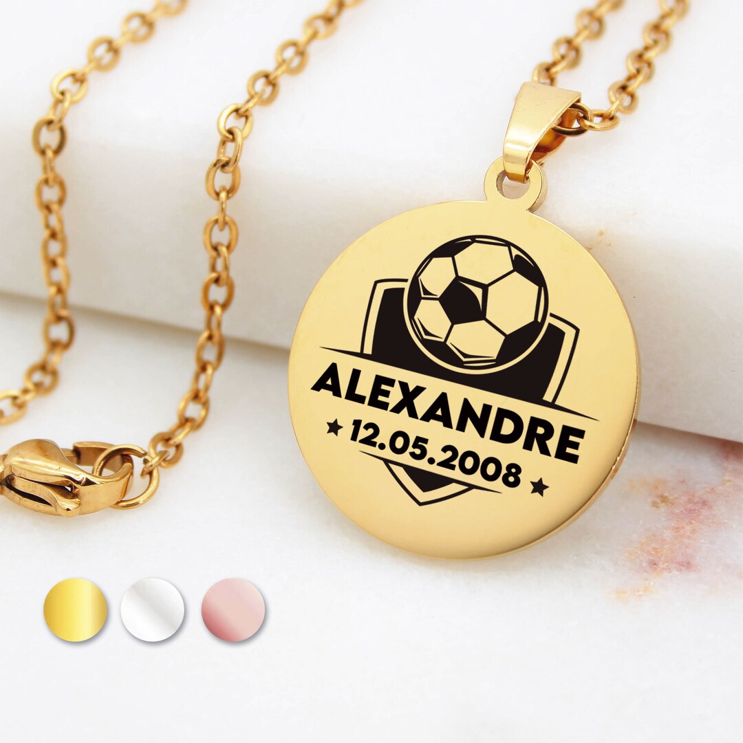 Pendentif Ancien En émail Représentant Un Footballeur N°24 - Vintage, à Restaurer - Pièce Rare De Collection